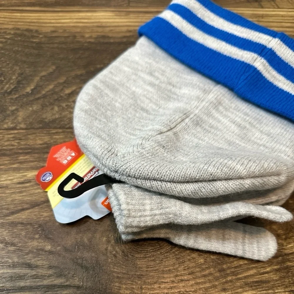 Toddler Paw Patrol Stocking Cap & Mittens Pom Pom Beanie Rubble Zuma Marshall